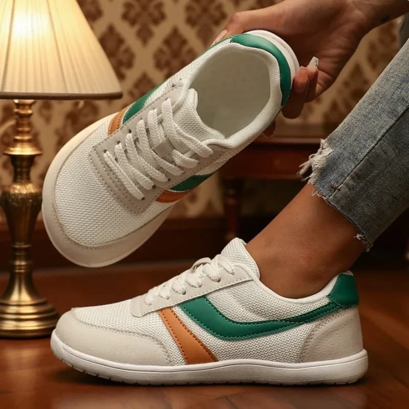 Women's Sneakers Barefoot Casual Wide Last Fashionable Canvas Flat Board Shoe