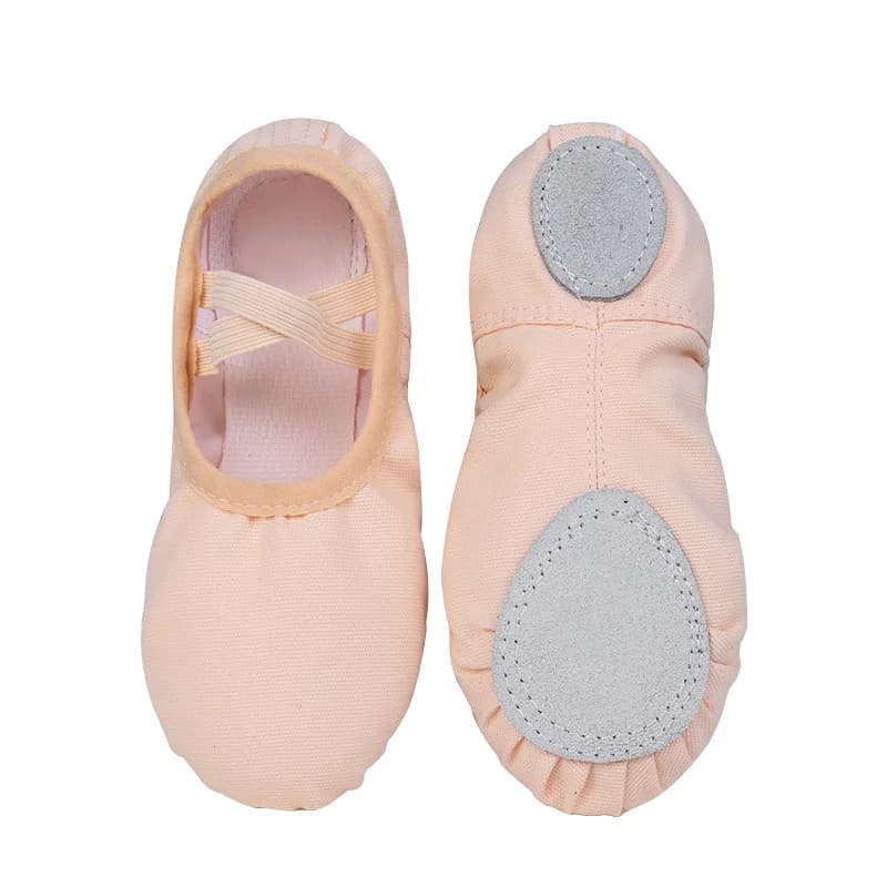 Girls Ballerinas Canvas Soft Sole Ballet Dance Slippers Children Practice